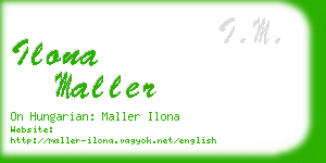 ilona maller business card